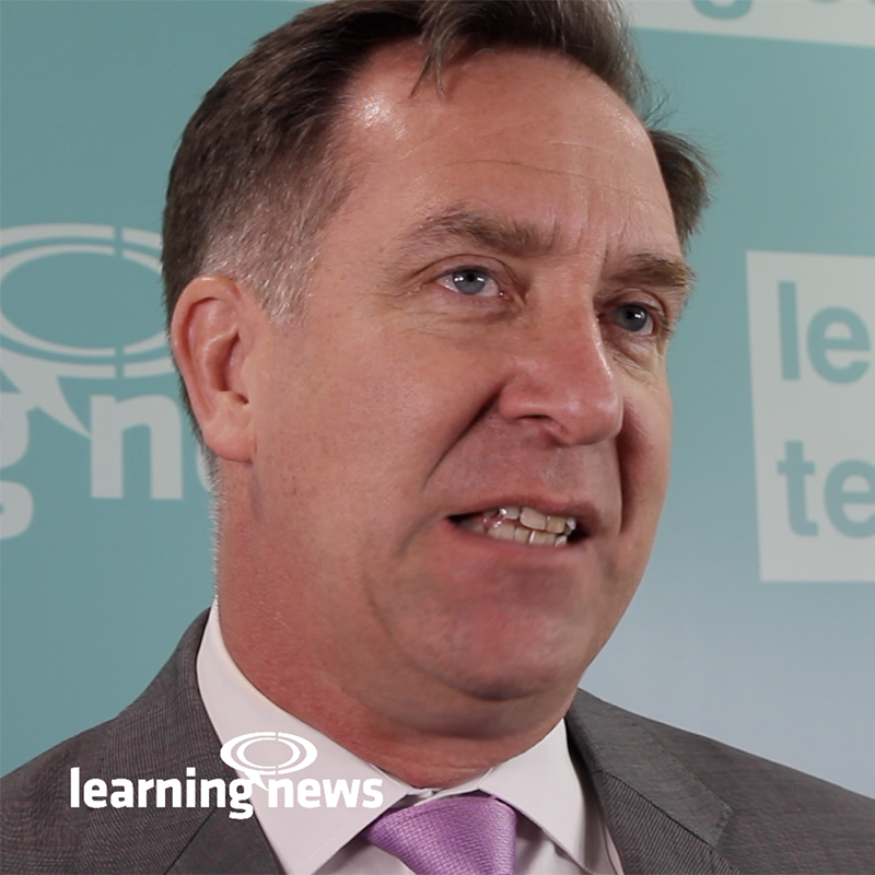 Donald H Taylor talking to Learning News at Learning Technologies 2019